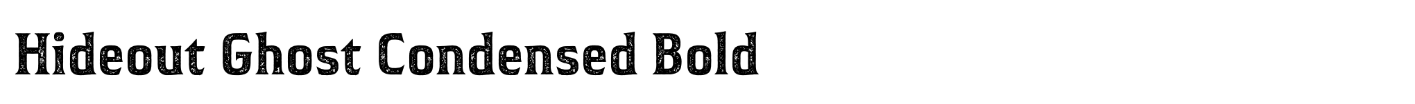 Hideout Ghost Condensed Bold image